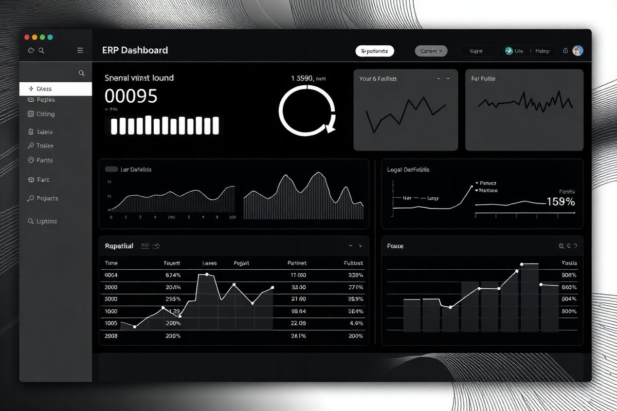 Enterprise ERP interface preview