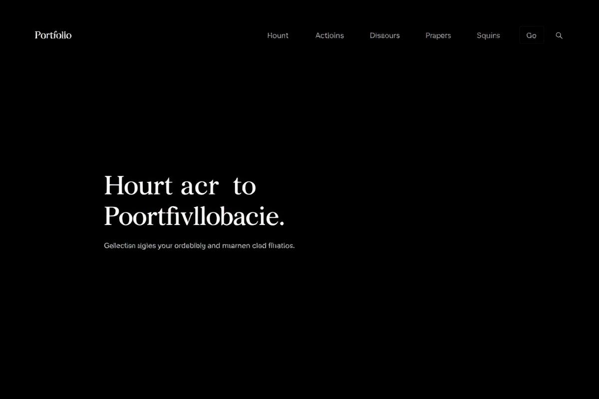 Portfolio Website interface preview